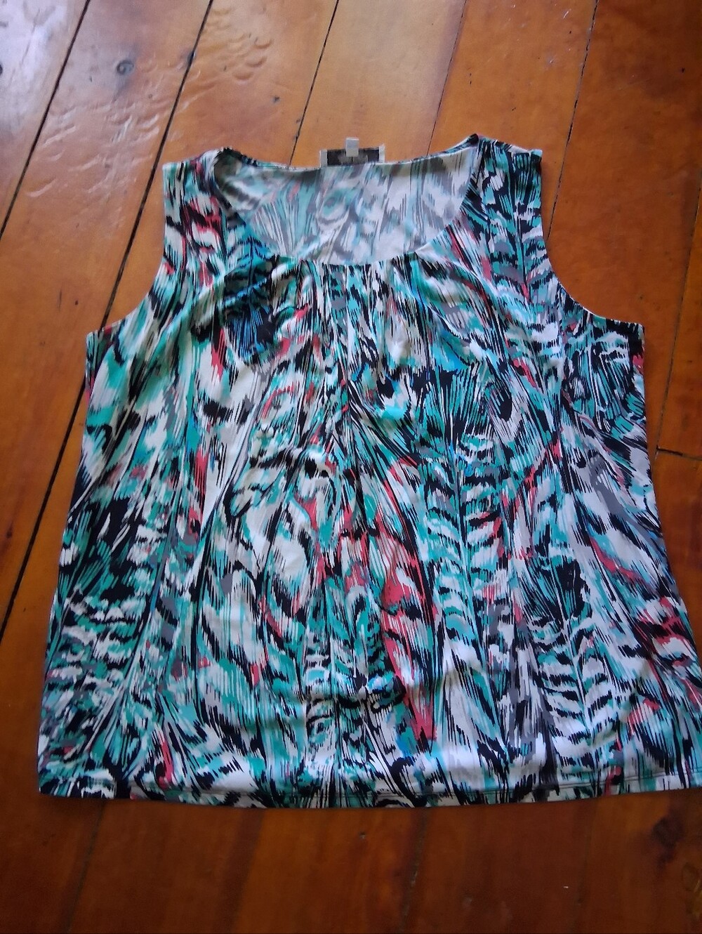 *must Purchase 3$3 Items* Sleeveless Printed Women's Top - Multi Color